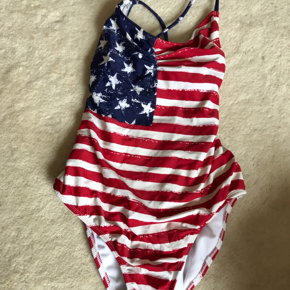 American flag one piece swimsuit